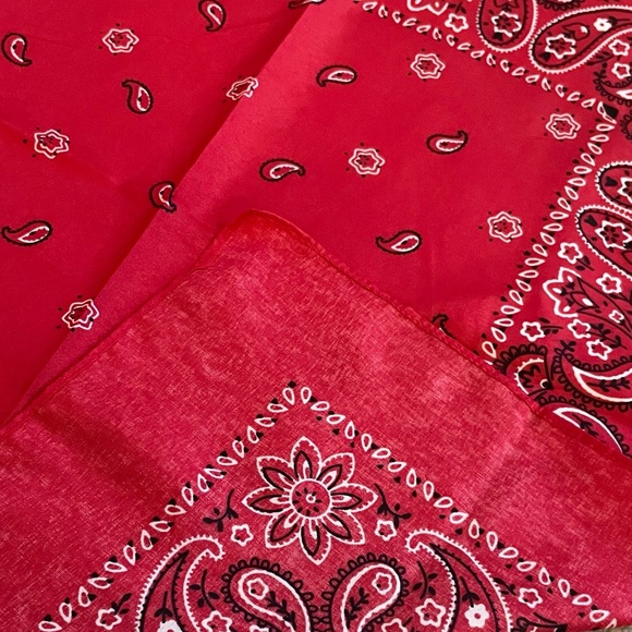 Bandana - Red Paisley - Picture 2 of 3